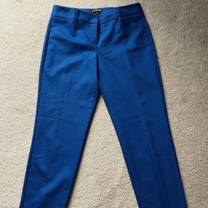 Express cropped dress pants 2R cobalt blue